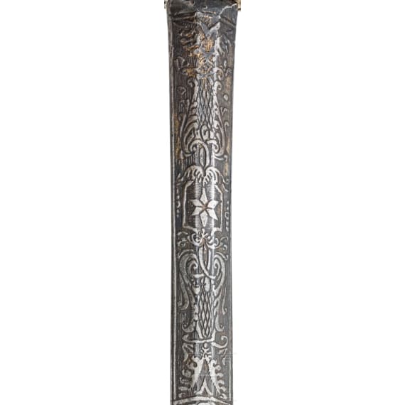 A German small-sword with chiselled hilt, circa 1740