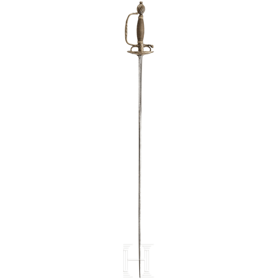 An officer's sword, with Toledo blade, circa 1740