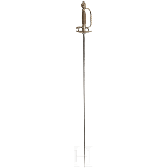 An officer's sword, with Toledo blade, circa 1740
