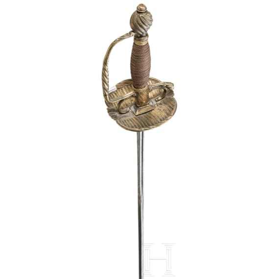 An officer's sword, with Toledo blade, circa 1740