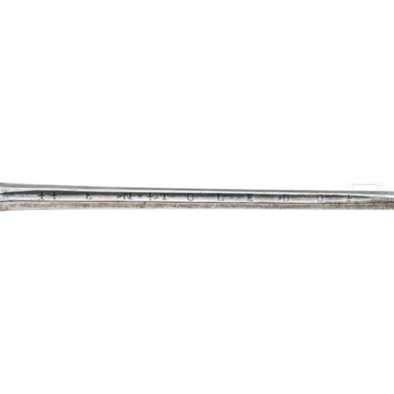 An officer's sword, with Toledo blade, circa 1740