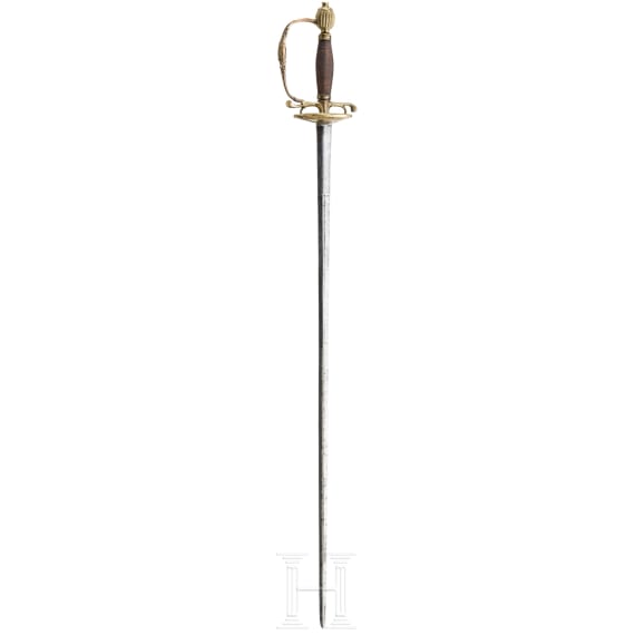 A German small sword, circa 1740