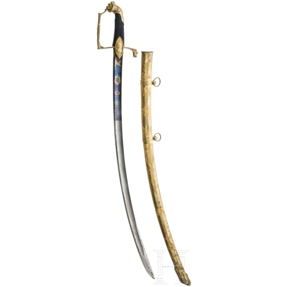 S&auml;bel f&uuml;r Offiziere der leichten napoleonischen Kavallerie, um 1810