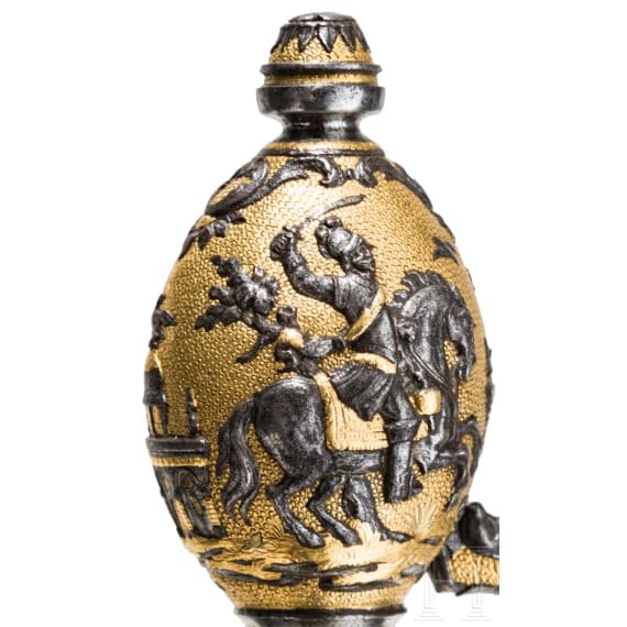 A fine French smallsword with outstanding chiselled hilt, circa 1750