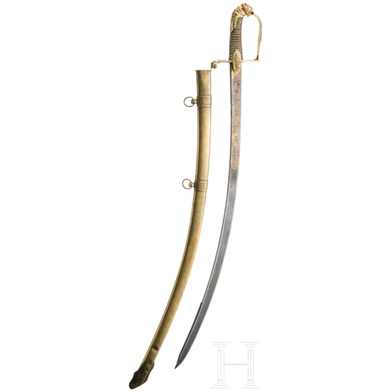 Damast-Geschenks&auml;bel f&uuml;r General Louis Joseph Maupoint, um 1806