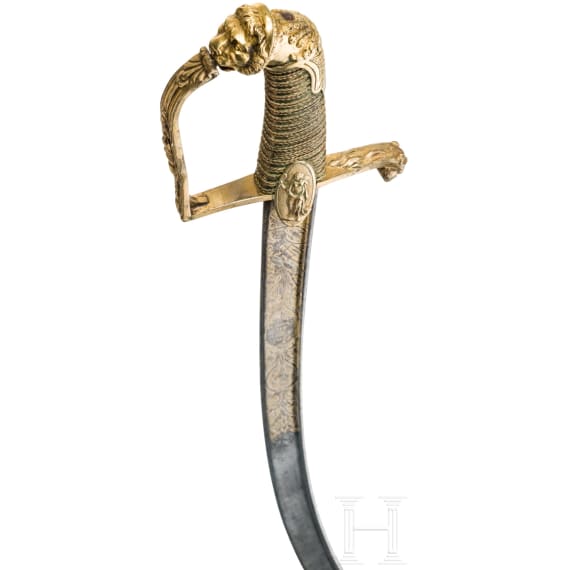 Damast-Geschenks&auml;bel f&uuml;r General Louis Joseph Maupoint, um 1806