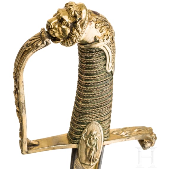 Damast-Geschenks&auml;bel f&uuml;r General Louis Joseph Maupoint, um 1806