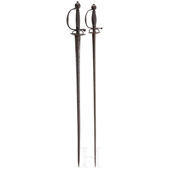 Two French ceremonial swords, 18th century