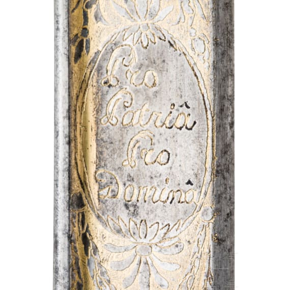 Damast-Geschenks&auml;bel f&uuml;r General Louis Joseph Maupoint, um 1806