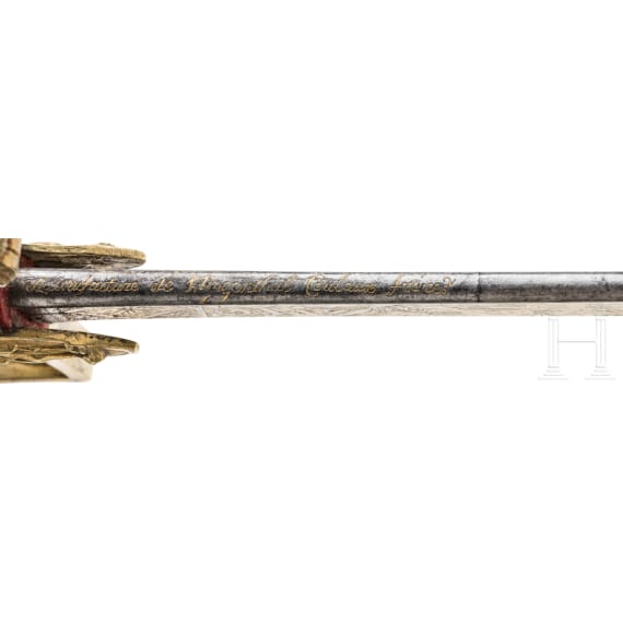 Damast-Geschenks&auml;bel f&uuml;r General Louis Joseph Maupoint, um 1806