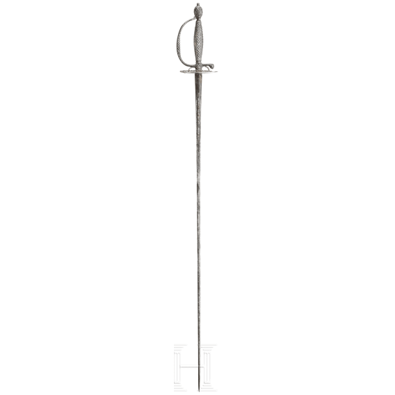 A French silver mounted smallsword, ca. 1780