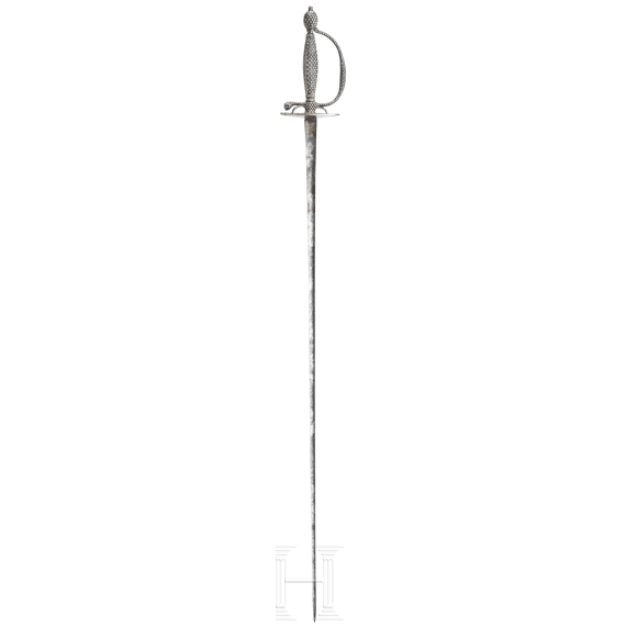 A French silver mounted smallsword, ca. 1780