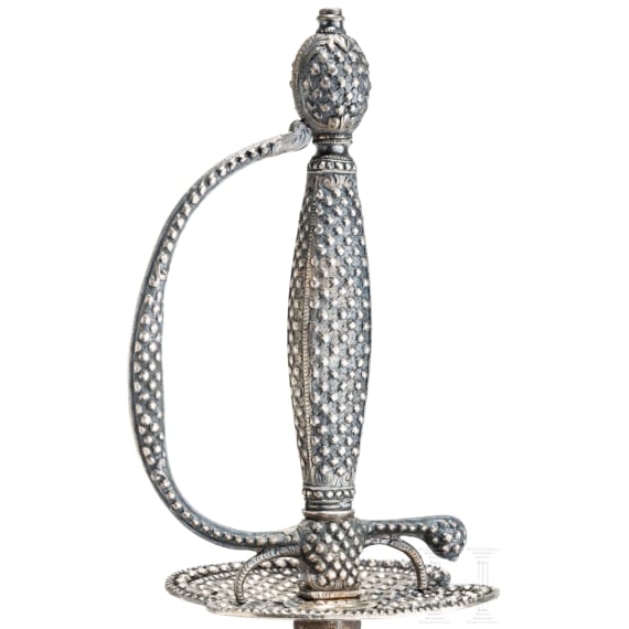A French silver mounted smallsword, ca. 1780