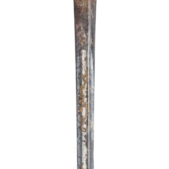 A French silver mounted smallsword, ca. 1780