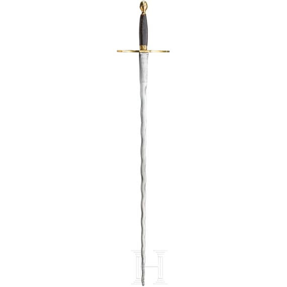A German or Austrian ceremonial sword of a religious order or Freemasons' lodge, 2nd half of the 18th century