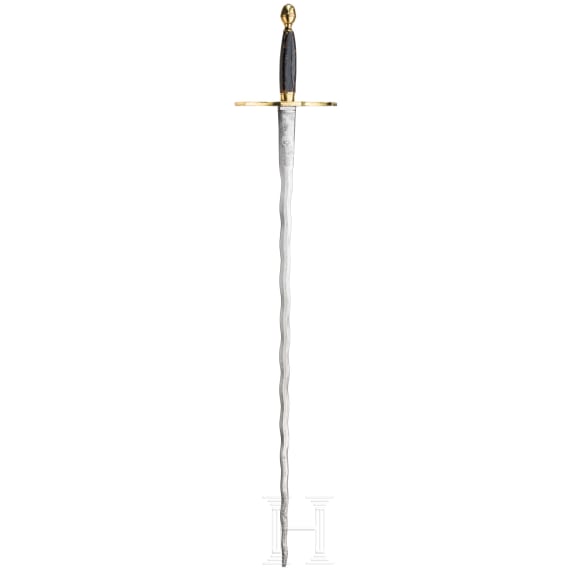 A German or Austrian ceremonial sword of a religious order or Freemasons' lodge, 2nd half of the 18th century