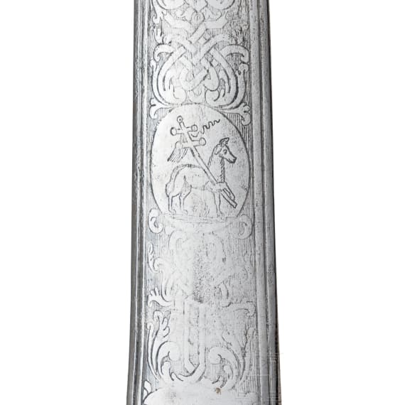 A German or Austrian ceremonial sword of a religious order or Freemasons' lodge, 2nd half of the 18th century