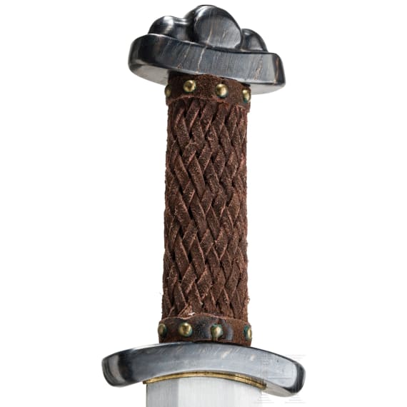 A damascus steel replika Viking sword, 2nd half of the 20th century