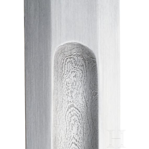 A damascus steel replika Viking sword, 2nd half of the 20th century