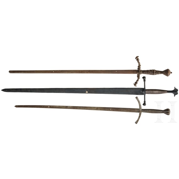 Three decorative swords, German, circa 1900