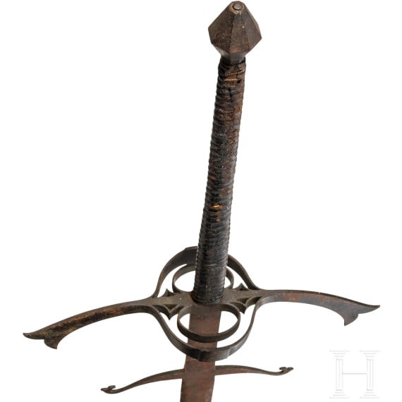 A German double-handed sword in the style of ca. 1600, ca. 1900