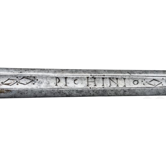 A fine French Rapier in Renaissance style with a silver hilt, circa 1860