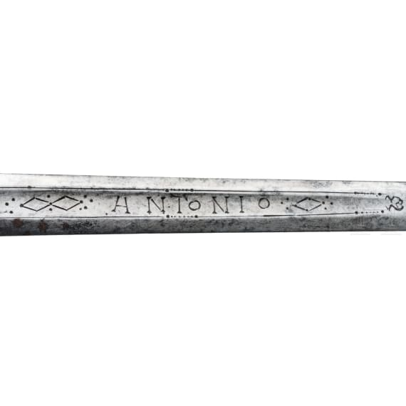 A fine French Rapier in Renaissance style with a silver hilt, circa 1860