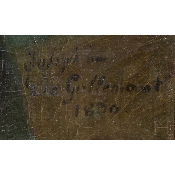 Josephine de Gallemant - Offiziersportrait, datiert 1830