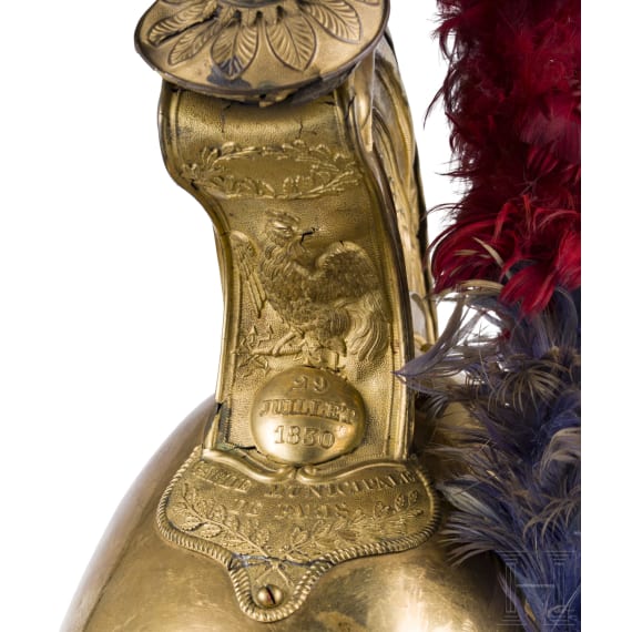 Helm M 1830 f&uuml;r Offiziere der Garde Municipale de Paris
