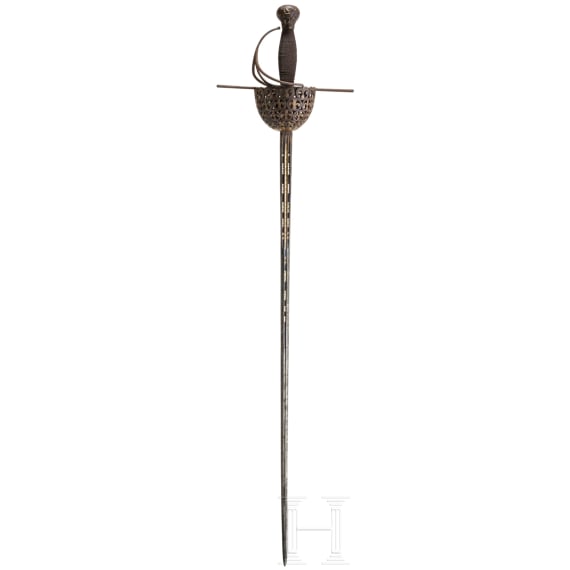 A Victorian cup-hilt-rapier, in the style of 1600