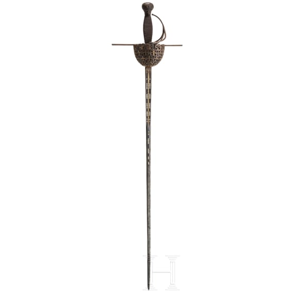 A Victorian cup-hilt-rapier, in the style of 1600