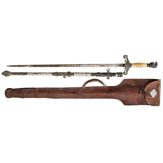 A lodge sword, belonging to Arthur K. Ladd, Sherman, Texas, first half of the 20th century