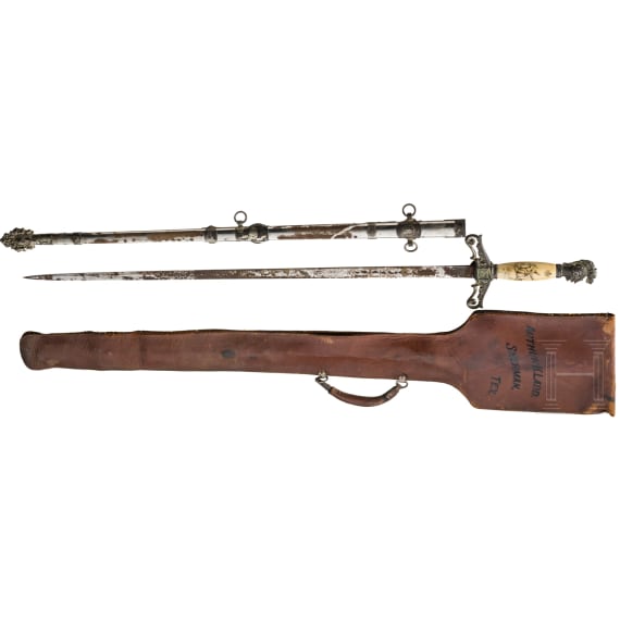 A lodge sword, belonging to Arthur K. Ladd, Sherman, Texas, first half of the 20th century