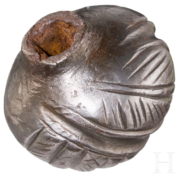 Pommel of a one-and-a-half-handed sword, German, circa 1540