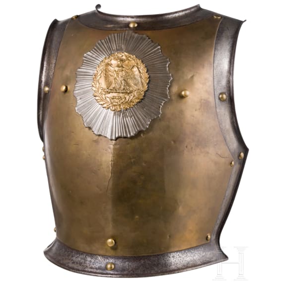 K&uuml;rassbrust f&uuml;r Mannschaften der Carabiniers de la Garde, circa 1852 - 1870