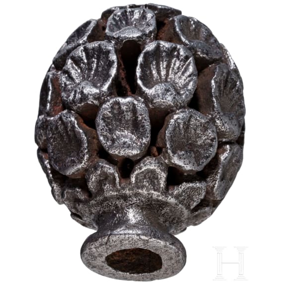 A cut French/Italian sword pommel, 17th century