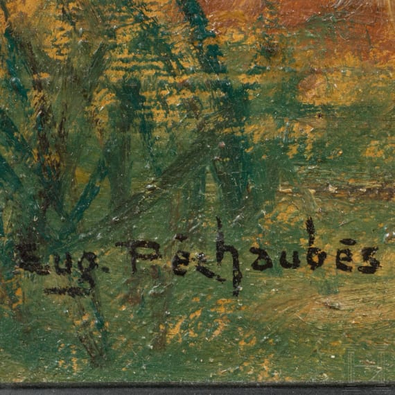 Eug&egrave;ne P&eacute;chaubes (1890 - 1967), Trompeter des 5. Dragoner-Regiments im Felde