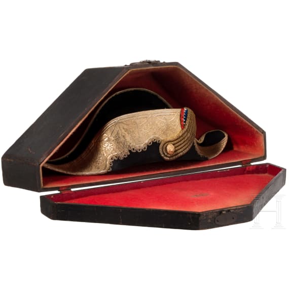 Zweispitz f&uuml;r Generale mit Originalkoffer, Dritte Republik
