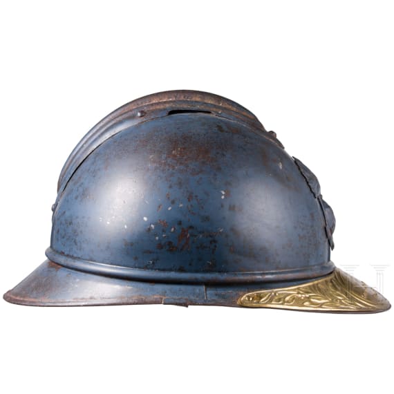 Stahlhelm &bdquo;Adrian" M 15 mit Veteranenschild f&uuml;r einen Leutnant der Kolonialtruppen/-marine