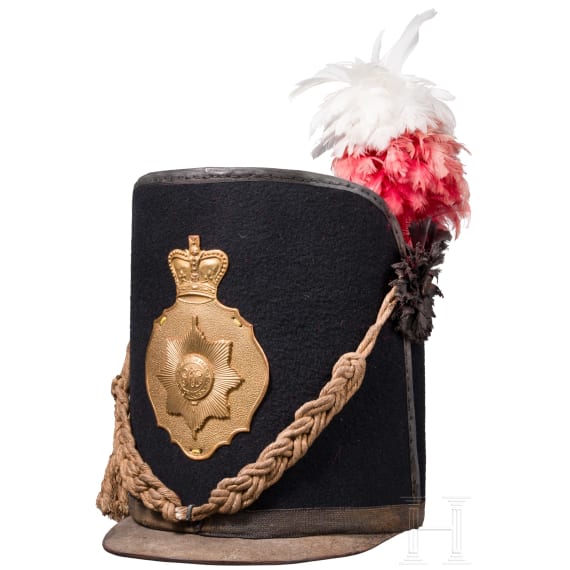 Tschako f&uuml;r Angeh&ouml;rige der Coldstream Guards im Stil um 1812 - 1815