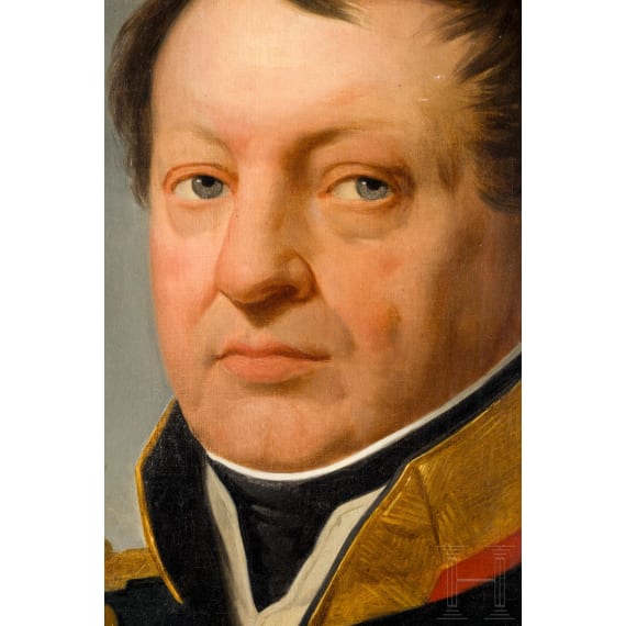 Brustbildnis eines Stabsoffiziers der niederl&auml;ndischen Marine, um 1830