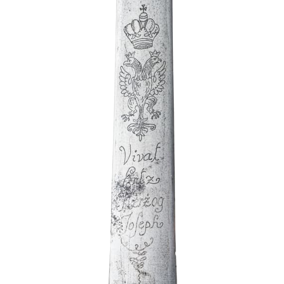 Pallasch f&uuml;r Mannschaften des &ouml;sterreichischen Kavallerieregiments de Caraffa, 18. Jhdt.