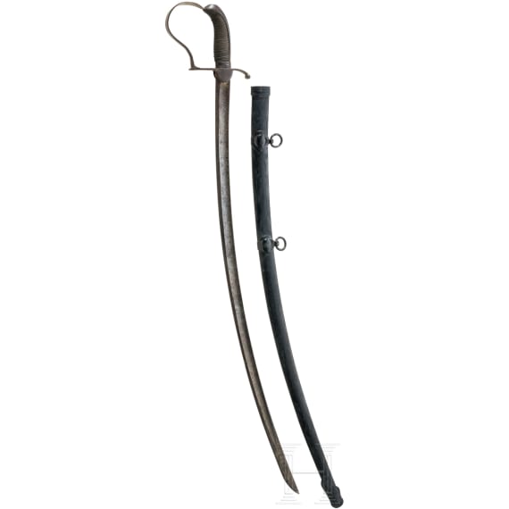 S&auml;bel M 1837 f&uuml;r Offiziere der Infanterie, datiert 1848