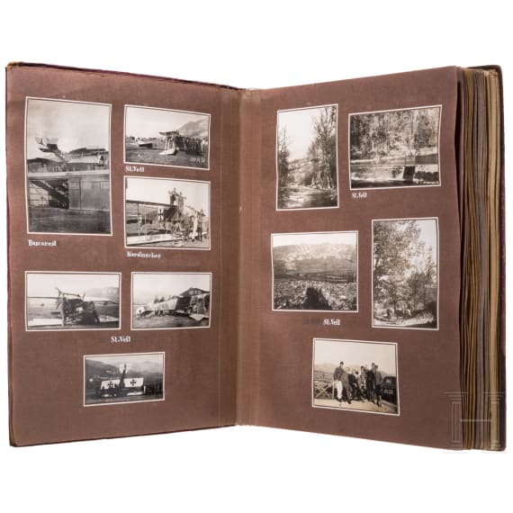 Fotoalbum der &ouml;sterreichisch-ungarischen Fliegertruppe, datiert 1917