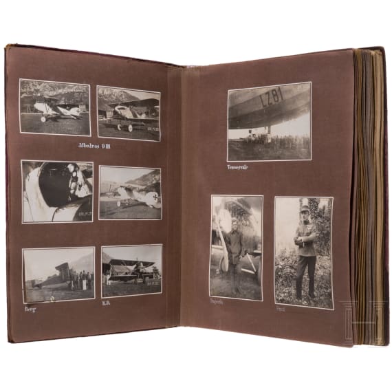 Fotoalbum der &ouml;sterreichisch-ungarischen Fliegertruppe, datiert 1917