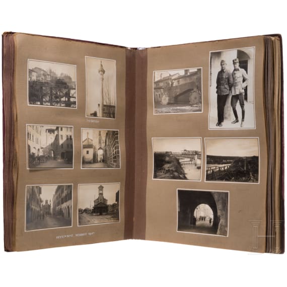 Fotoalbum der &ouml;sterreichisch-ungarischen Fliegertruppe, datiert 1917