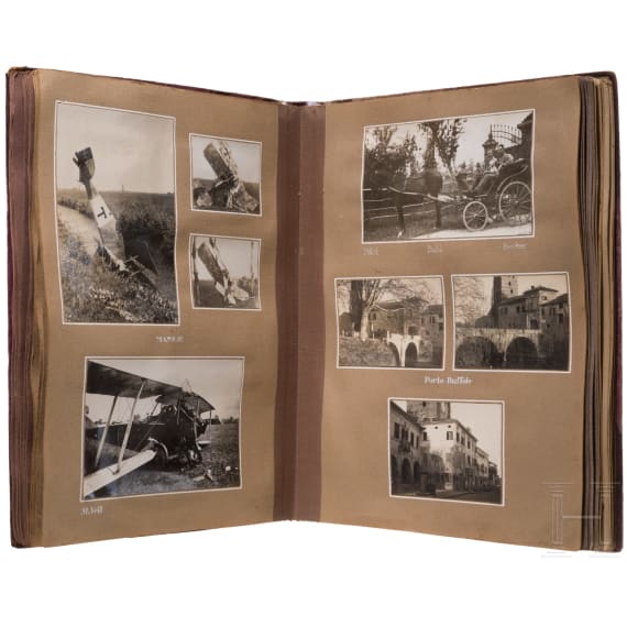 Fotoalbum der &ouml;sterreichisch-ungarischen Fliegertruppe, datiert 1917