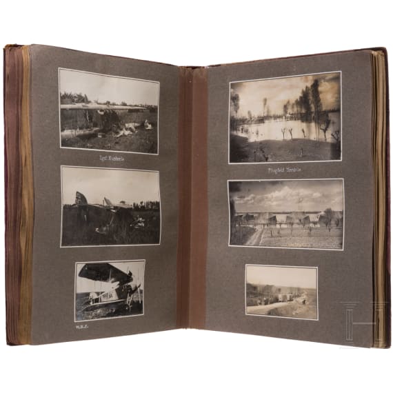 Fotoalbum der &ouml;sterreichisch-ungarischen Fliegertruppe, datiert 1917