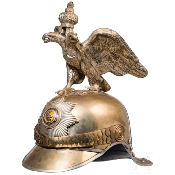 Helm f&uuml;r russische Mannschaften des Chevalier-Garde-Regiments, Sammleranfertigung, teilweise unter Verwendung alter Teile