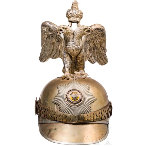 Helm f&uuml;r russische Mannschaften des Chevalier-Garde-Regiments, Sammleranfertigung, teilweise unter Verwendung alter Teile